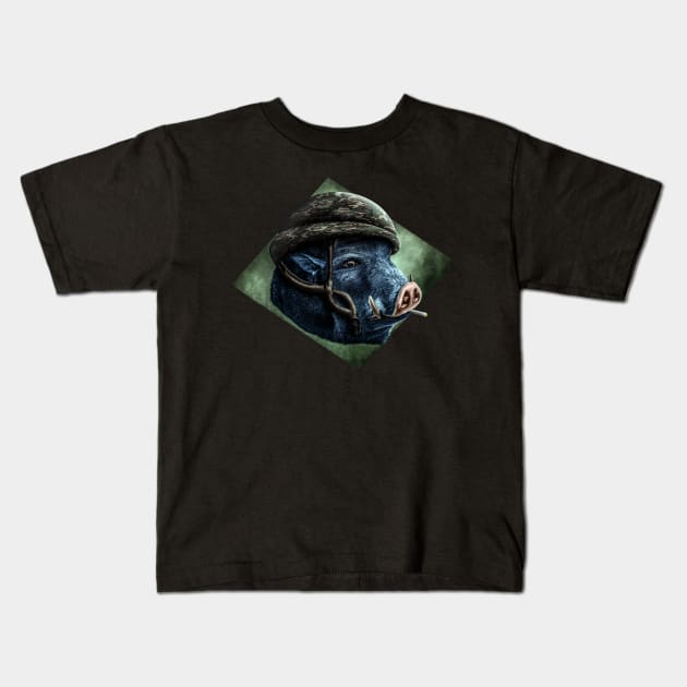 Warhog Kids T-Shirt by Corvons